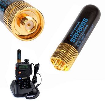 Mini SRH-805S 5Cm SMA-F Vrouwelijke Dual Band Antenne Voor Baofeng UV-5R BF-888S Radio SRH-805S Antenne