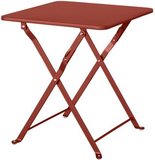 Mini Stacy Bijzettafel - Staal - Rood - 40 X 40 X 45cm