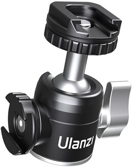 Mini Statief Uitschuifbare Dual Cold Shoe Balhoofd Statief Met 360 Graden Bal Hoofd Koude Schoen Voor Camera Iphone Android monopod Dslr Ballhead