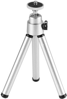 Mini Statief Voor Telefoon Pens Voor Yg300 Projector Camera Ttripode Voor Iphone X 8 7 6S Voor Xiaomi Voor samsung zilver