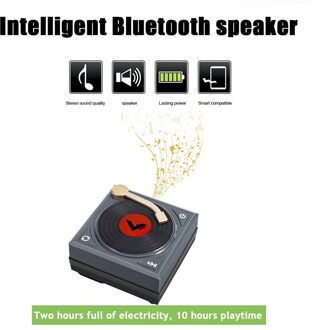 Mini Stereo Sound Speaker H1 Retro Fonograaf Bluetooth Speaker Kaart Draagbare Auto Mode Accessoires Praktische