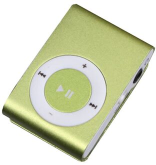 Mini Stijlvolle MP3 Draagbare Clip MP3 Muziekspeler Waterdichte Sport Mini Clip Mp3 Muziekspeler Walkman groen