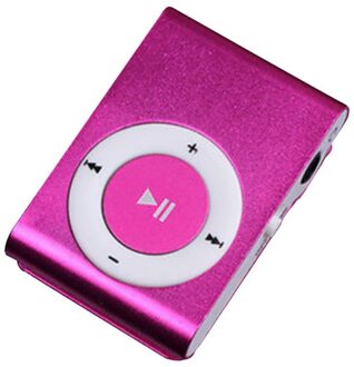 Mini Stijlvolle MP3 Draagbare Clip MP3 Muziekspeler Waterdichte Sport Mini Clip Mp3 Muziekspeler Walkman Rood