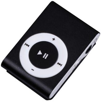 Mini Stijlvolle MP3 Draagbare Clip MP3 Muziekspeler Waterdichte Sport Mini Clip Mp3 Muziekspeler Walkman zwart
