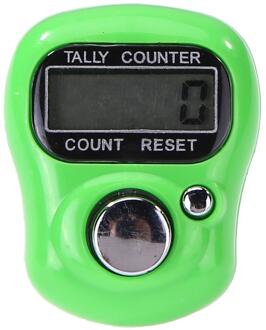 Mini Stitch Marker En Rij Vinger Teller Lcd Elektronische Digitale Telapparaat Voor Naaien Breien Weave Tool 1Pcs groen