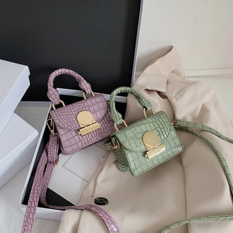 Mini Stone Pattern Small PU Leather Crossbody Bags For Women 2020 Summer Simple Shoulder Bags Handbags Travel Cross Body Bag