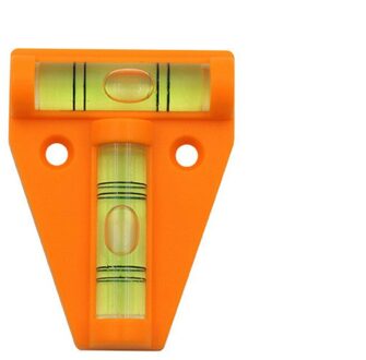 Mini T-Type Waterpas Goed Voor Gebruik In Allerlei Niveau Bubble Digitale Niveau Diagnose-Tool Meet instrument Plastic oranje