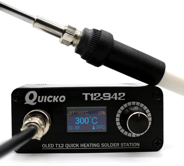 Mini T12-942 OLED Digital DIY Solder Electric Tools Soldering Station Soldering Station Kit With T12 Tips and Iron Handle