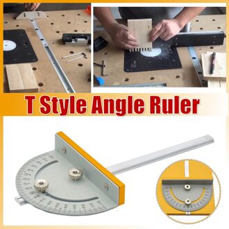 Mini Tafel Cirkelzaag Tafel Mijter Gauge Diy Houtbewerking Machines T-Stijl Hoek Heerser Met 180Mm Handvat