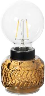 Mini tafellamp Esther - oranje - ø8x17 cm