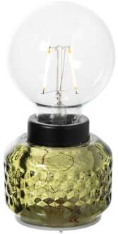 Mini tafellamp - groen - ø8x17 cm