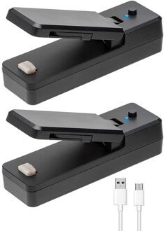 Mini Tas Sealer-2In1 Draagbare Oplaadbare Handheld Vacuüm Dichtlassen & Cutter Voor Plastic Zak Opslag Voedsel lucht blauw