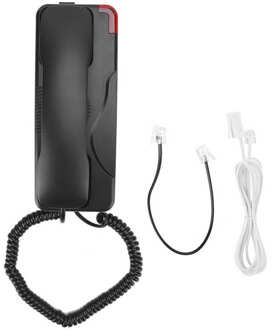 Mini Telefoon Thuis Vaste Telefoon Desktop Wandmontage Telefoon Vaste Bedrade Telefoon Voor Home Office Business Hotel Gebruik zwart