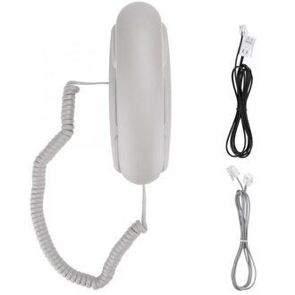 Mini Telefoon Vaste Telefoon Thuis Desktop Wandmontage Vaste Telefoon Ondersteuning Kiesherhalingsfunctie Voor Home Office Hotel wit