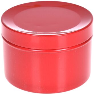 Mini Thee Kan Reizen Draagbare Bloem Thee Verpakking Verzegelde Blikken Metalen Trompet Creatieve Zwarte Thee Kleine Thee Blikjes Blikken Doos 50ml Rood