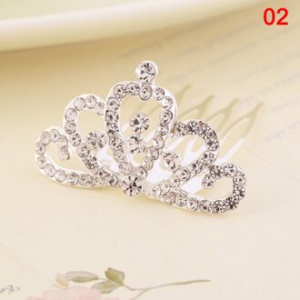 Mini Tiara Haar Clips Prinses Kroon Kam Kostuum Accessoires Voor Prinses Party Meisjes Kinderen AIC88 02