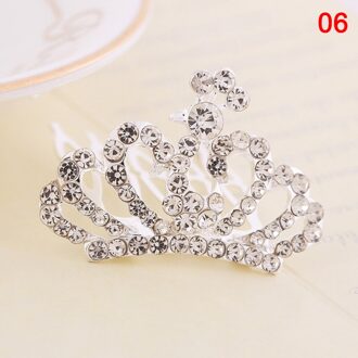 Mini Tiara Haar Clips Prinses Kroon Kam Kostuum Accessoires Voor Prinses Party Meisjes Kinderen AIC88 06
