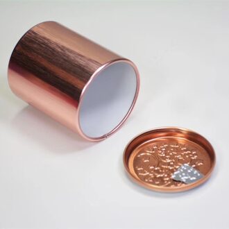 Mini Tin Thee Snoep Koekjes Cookie Opbergdoos Ronde Metalen Case Party Wedding Favor Organizer Container 50 Ml goud