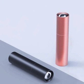 Mini Torch flash light Black Rose gold color LED light 3 mode adjustable built in rechargeable flashlight Torch