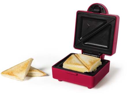 Mini tosti ijzer - rood - 520 watt