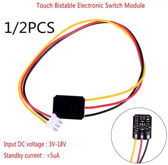 Mini Touch Schakelaar Dc 3V-18V 12V 2A Capacitieve Touch Bistabiele Elektronische Schakelaar Module Led relais 5V Voor Acryl Keramische 1stk