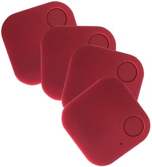 Mini Tracking Device Key Kind Finder Pet Tracker Locatie Bluetooth Tracker Smart Tracker Voertuig Anti-verloren Waterdichte Tool rood