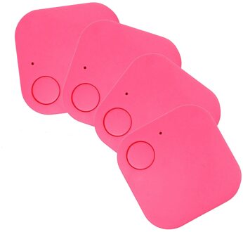 Mini Tracking Device Key Kind Finder Pet Tracker Locatie Bluetooth Tracker Smart Tracker Voertuig Anti-verloren Waterdichte Tool roze