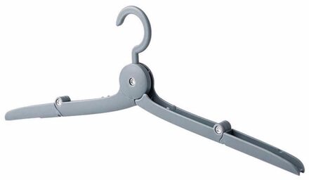 Mini Travel Folding Hangers Multifunctionele Draagbare Kleding Opknoping Reizen Slip Droogrek Kleding Organizer Ruimtebesparend grijs