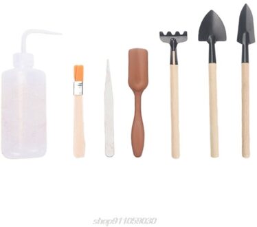 Mini Tuingereedschap Sets Succulent Bonsai Miniatuur Planten Bloem Tuingereedschap Combinatie Zeven Stukken N18 20