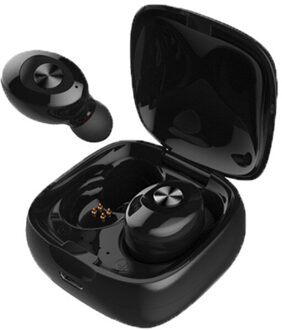 Mini Tws Hoofdtelefoon Draadloze Bluetooth Headset Sport Muziek Waterdichte Oordopjes Hoortoestellen Met Microfoon Oortelefoon Handsfree dubbele zonder LED