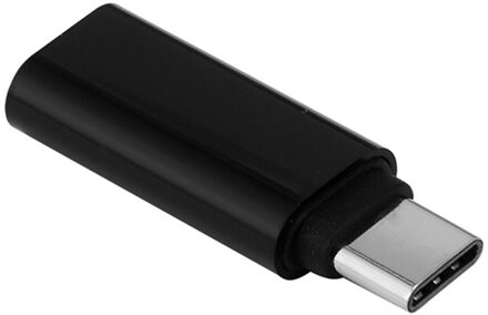 Mini Type C Usb C Naar 3.5Mm Audio Adapter Voor Externe Microfoon Voor Osmo Pocket Mobiele Apparaten Telefoon audio Converter zwart