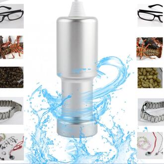 Mini Ultrasone Reinigingsmachine Horloge Brillen Gerechten Schoner Sonic Fruit Groente Sieraden Tanden Prothese Servies Badreis Bruin