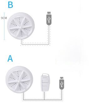 Mini Ultrasone Wasmachine Draagbare Turbo Persoonlijke Roterende Wasmachine Handig Reizen Home Business Travel Usb