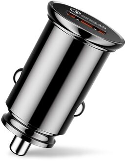 Mini USB Car Charger Quick Charge 3.0 Voor iPhone X Xs Max Mobiele Telefoon Tablet GPS 3.1A Snelle USB Auto telefoon Oplader Adapter in Auto zwart