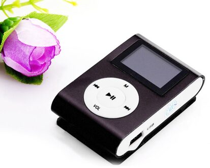 Mini Usb Clip MP3 Speler Lcd-scherm Ondersteuning 32Gb Micro Sd Tf Card Ondersteuning 2/4/8/16Gb/32Gb Micro Sd/Tf Card Herinneringen Niet Inbegrepen zwart