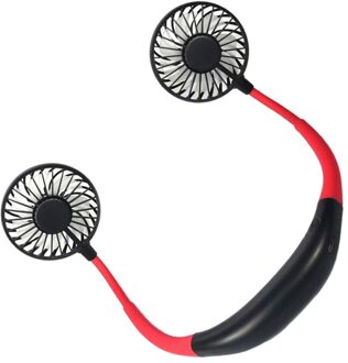 Mini Usb Draagbare Ventilator Hals Fan Nekband Met Oplaadbare Batterij Kleine Bureau Fans Handheld Luchtkoeler Conditioner Voor Kamer nee.1