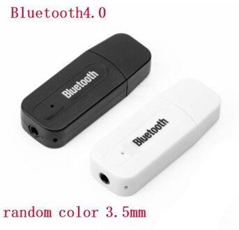 Mini Usb Dual Output Auto Bluetooth 2.1/4.0 Ontvanger Voor Desktop Notebook Host Computer Externe Draadloze Headset Muis Toetsenbord wit