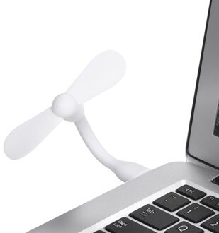 Mini USB Fan + Type-C Phone Fan Portable Cooling Fan Flexible Cooler for Type C Devices Laptop(White)