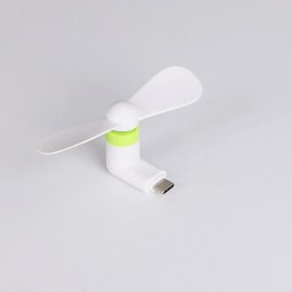 Mini Usb Fan Type-C Leuke Flexibele Koele Hand Fans Voor Xiaomi 4c 5 5S 6 Huawei P9 p10 Zachte Type C Jack Interface Mobiele Telefoon Ventilator wit