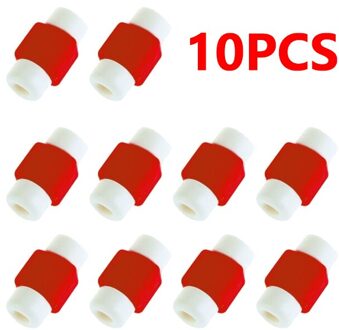 Mini Usb Kabel Protector Cord Bescherming Draad Cover Voor Iphone 12 11pro Max Xr Tablet Data Lader Oortelefoon Lijn Beschermd cover Rood