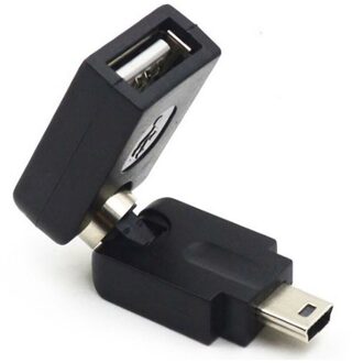 Mini USB to 360°USB-A OTG Connector F/M