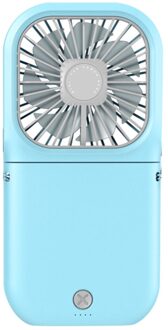 Mini Usb Ventilator Elektrische Pocket Air Cooling Fans 3 Speed Verstelbare Home Office Outdoor Fan Handheld Kleine Pocket Fan Ventilador A blauw