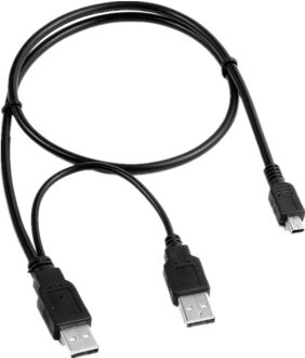 Mini USB Y Oplader + Data SYNC Kabel Koord Lood Voor Double Power DOPO Tablet