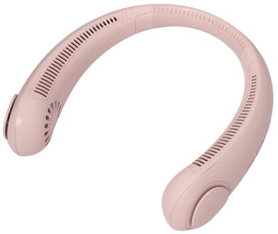 Mini Ventilator Draagbare Hals Opknoping Fan Usb Oplaadbare 3 Wind Snelheden Handen Gratis Persoonlijke Ventilator Voor Thuis Kantoor Outdoor roze