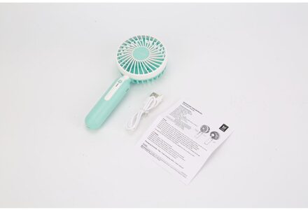 Mini Ventilator Draagbare Voor Ventilator Handheld Usb Oplaadbare Fan Apparaten Desktop Luchtkoeler Outdoor Reizen Hand Fan Blauw