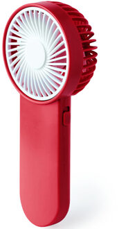 Mini ventilator Sartor - rood - 6 x 15 x 4 cm - verkoeling in zomer
