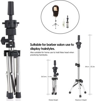 Mini Verstelbare Statief Voor Training Head Mannequin Kappers Hoofd Houder Klem Haar Pruik Stand Dummy Kop Statieven Salon Gereedschap