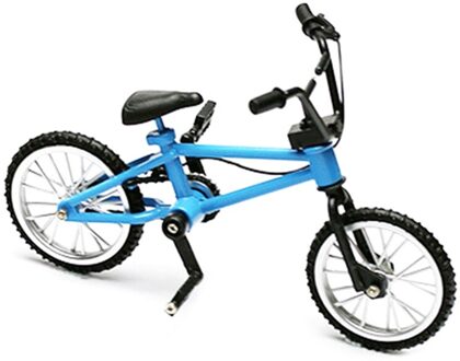 Mini Vinger Bmx Speelgoed Mountainbike BMX Fiets Vinger Speelgoed Creatieve Spel Pak Kinderen Volwassen Speelgoed Voor Kinderen blauw