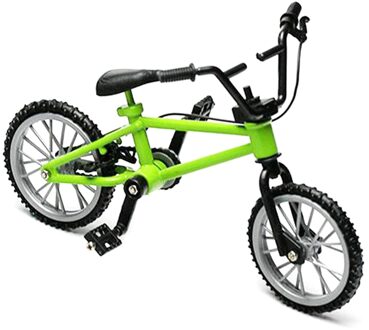 Mini Vinger Bmx Speelgoed Mountainbike BMX Fiets Vinger Speelgoed Creatieve Spel Pak Kinderen Volwassen Speelgoed Voor Kinderen groen