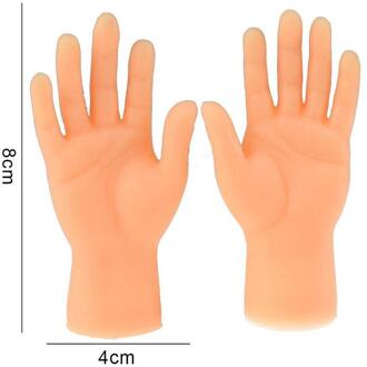 Mini Vinger Speelgoed Vinger Marionet Vijf Vingers Hand Open Game Rechts Grappig Speelgoed Hand Tiny Seek Palmen Verbergen En Pupp links C3E0